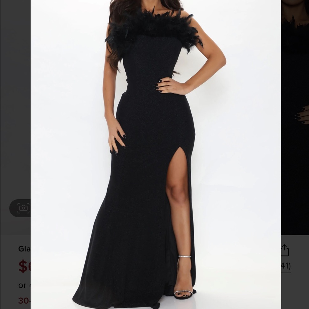 Glammed Out Maxi Dress - Black FASHION NOVA